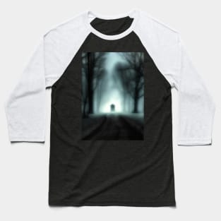 Fog horror road blurred Baseball T-Shirt